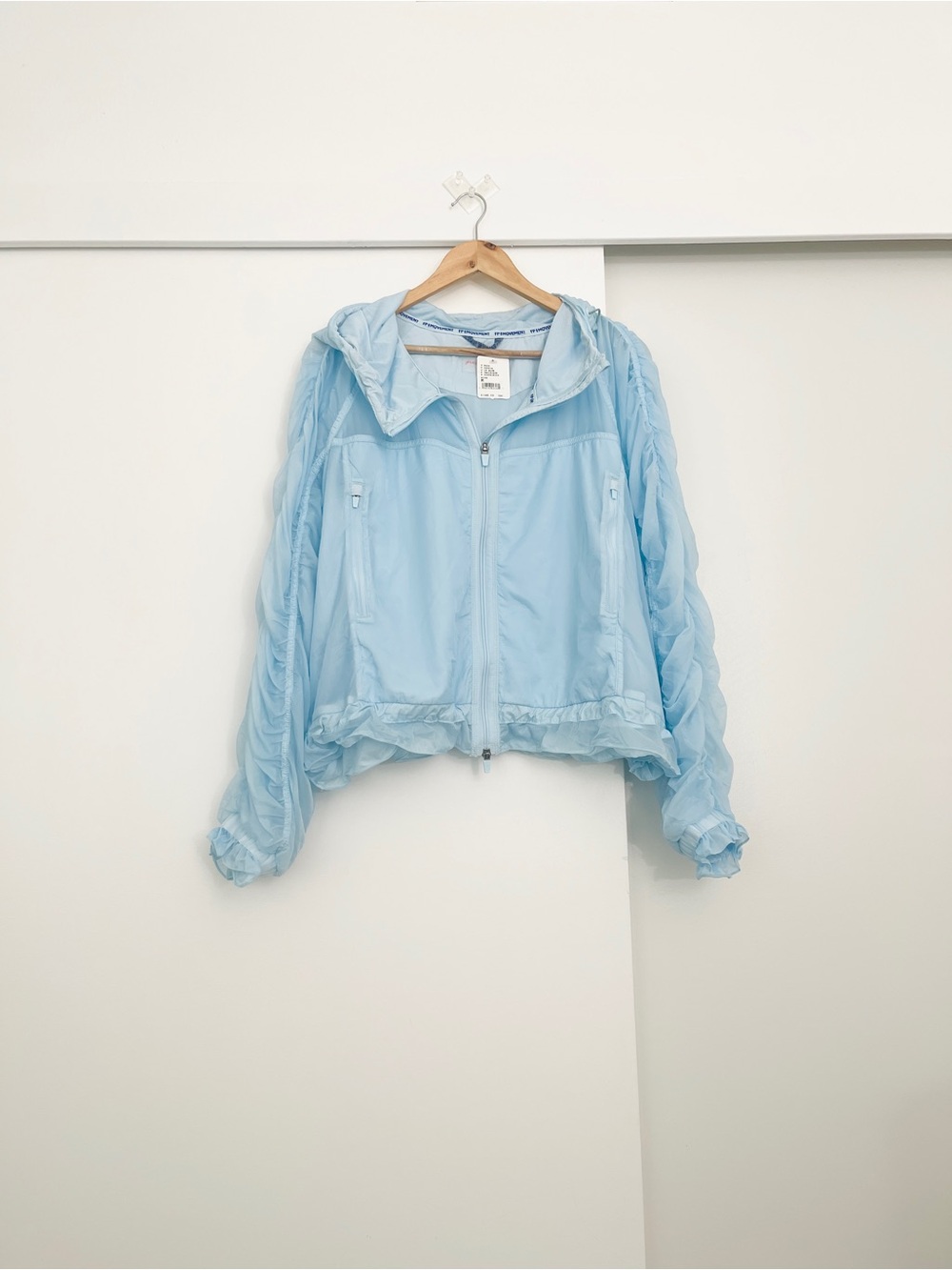 NWOT Free People Movement Sheer Bliss Hoodie Jacket Size Medium